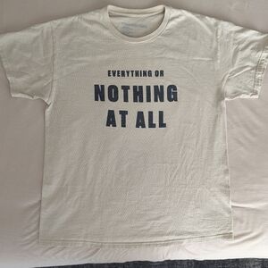 Foo Fighters 2024 "Nothing At All" Tour Cream Graphic T-Shirt